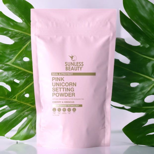 Pink Unicorn Organic Spray Tan Setting Powder w/ Color Change Technology