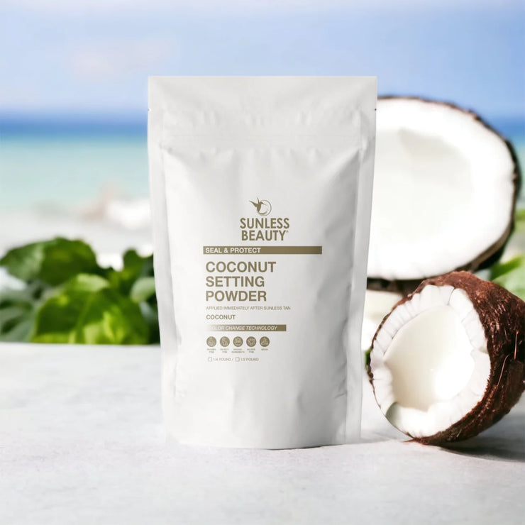 Coconut Organic Spray Tan Setting Powder w/ Color Change Technology