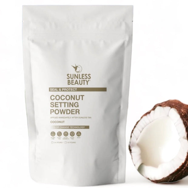 Coconut Organic Spray Tan Setting Powder w/ Color Change Technology