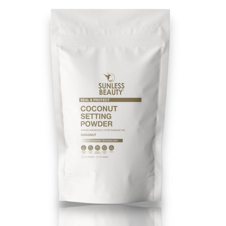 Coconut Organic Spray Tan Setting Powder w/ Color Change Technology